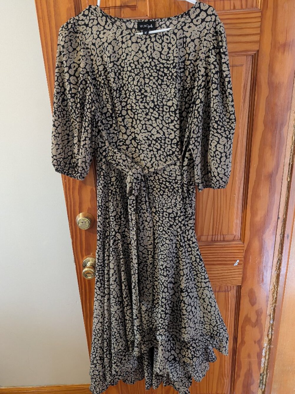 Women's Animal Print High Low Maxi Dress